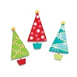 Embellish Your Story Modern Christmas Tree Magnets - Set of 3 Assorted. - Embellish Your Story Roeda 100768-EMB