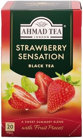 Ahmad Teas - Strawberry Black Tea 1.4oz - 20 Tea Bags