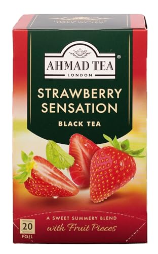 Ahmad Teas - Strawberry Black Tea 1.4oz - 20 Tea Bags