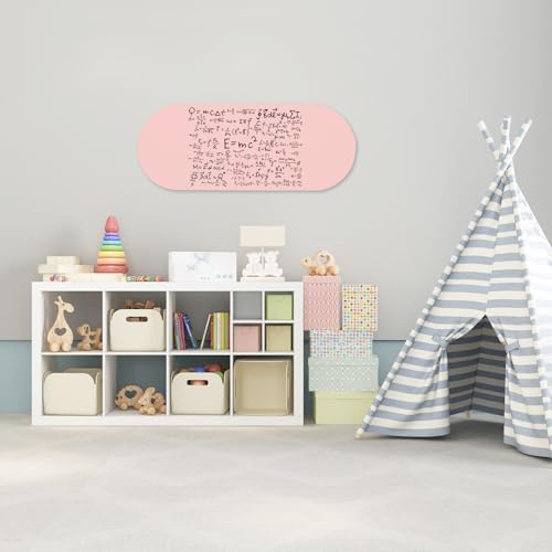 Tableau blanc effaçable à sec adhésif amovible rose pour bureau