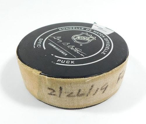 2019 Arizona Coyotes vs. Florida Panthers Game Used Puck 2-26-19 AA0037522 - NHL Unsigned Game Used Pucks