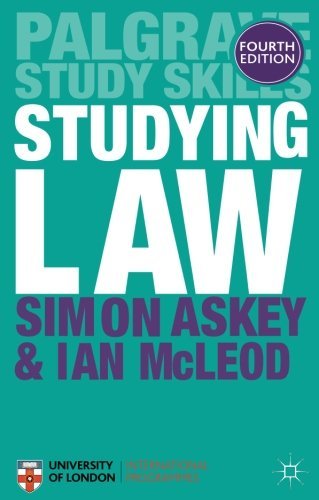 [(Studying Law)] [ By (author) Simon Askey, By (author) Ian McLeod ] [August, 2014]