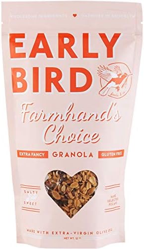 Early Bird Granola, Farmhand's Choice- Granola with Pecans 12 Oz (4 Pack)