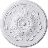 Ekena Millwork CM12LE 12 3/4-Inch OD x 7/8-Inch Legacy Acanthus Ceiling Medallion