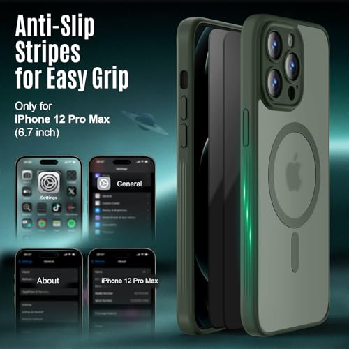 Image of Symcele Designed for iPhone 12 Pro Max Case, Compatible with MagSafe