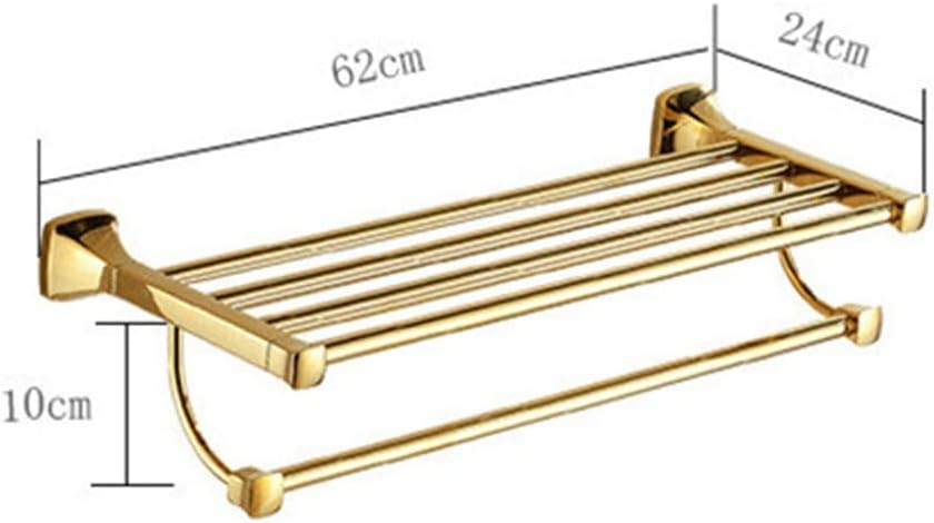 Towel Racks Towel Rails Bathroom Accessories Towel Rack, Towel Holder,Towel Ranger, Brass Material Gold Bath Hardware Towel Racks Needed