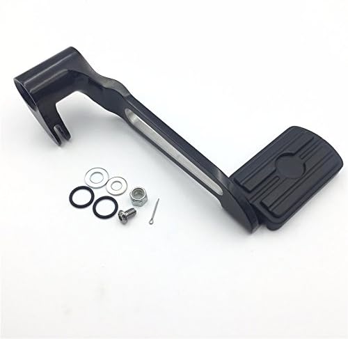 XKMT-Black Billet Hollow-Out Rear Brake Lever Brake Pedal Foot Lever with Skull Food Peg Compatible With 2014-later Touring Trike Road King Street Glide CVO Tri Glide FLHR [B01JA20RSS]