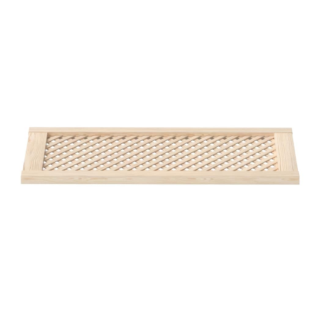 Genérico Puertas de Armario Entramado 2 uds Madera Pino 39,5x99 cm,Bricolaje,Accesorios de Bricolaje,Ferretería para armarios,Puertas de armarios,Marrón,3.83 kg,372796