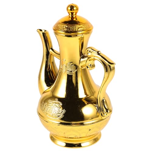 KICHOUSE Vintage Style Buddha Offering Pot Retro Jug Elegant Decor for Buddhist Worship