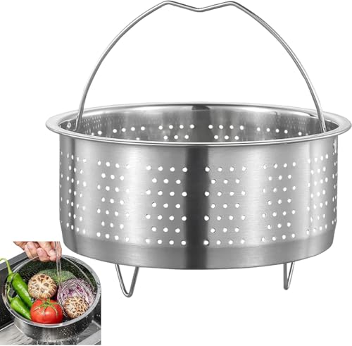Onchadora de vapor de acero inoxidable, olla de vapor pequeña, diámetro interno, para ollas, ollas de ebullición, cocción a presión de vapor de vegetales, 20 cm