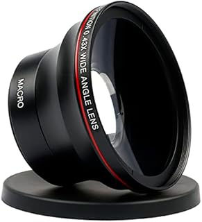 Lightdow 52MM 0.43x Add-on HD Lens High Defination Wide Angle + Macro Part for Nikon D5 D500 D610 D750 D810 D850 D3500 D3400 D3300 D3200 D3100 D5600 D5500 D5300 D5200 D5100 D7500 D7200 D7100 (φ52mm)