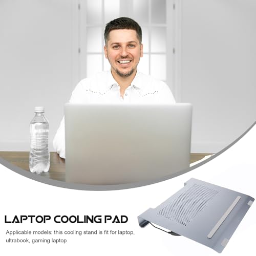 Base ventilada para laptop de aleación de aluminio miniatura 3