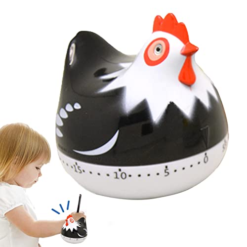 手動調理タイマー | かわいい漫画の手動タイマー - 大きな目覚ましクッキングタイマークッキング、ベーキング、キッズラーニングタイマー用リマインダークロック、60分