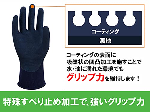ウィード 作業用手袋 グリップ 物流・運搬作業 薄手 背抜き