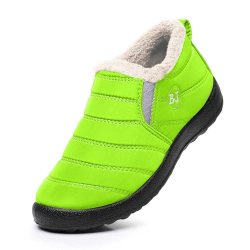 Genérico Botas ortopédicas impermeables para mujer, pareja, botas de nieve para invierno, antideslizantes, con forro de piel, zapatos para mujeres y hombres