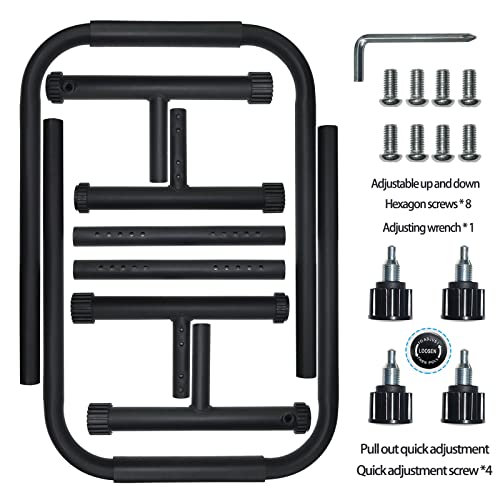 Tit Coopope Heavy Duty Adjustable Height Strength Training Dip Stands Station, Home Gym Fitness Workout Dip Bar Station,Tricep Dips, Pull-Ups, Push-Ups (Black) #TOP3