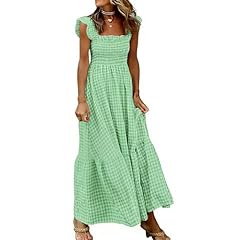 Green Checkered Dress