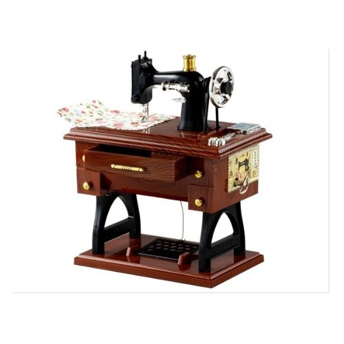 Classical Retro Sewing Machine Music Box Gift Home Decoration