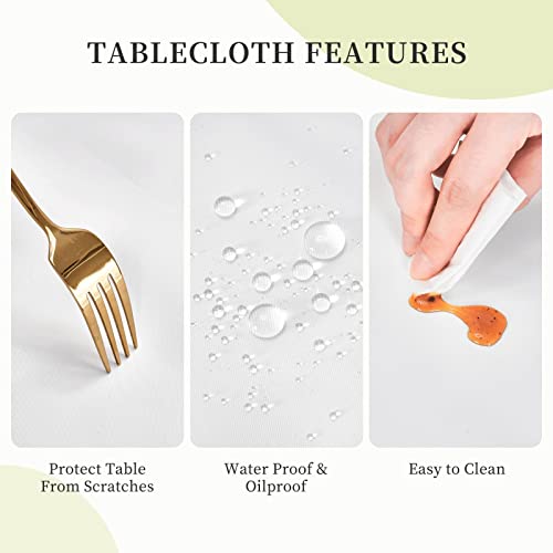 Xzeit Xmas Tree Rectangle Tablecloth Elastic Fitted Table Covers for 5 Ft Tables Stretch Table Cloths Outdoor Waterproof Table Cloth Cover for Picnic Camping Indoor Outdoor 30