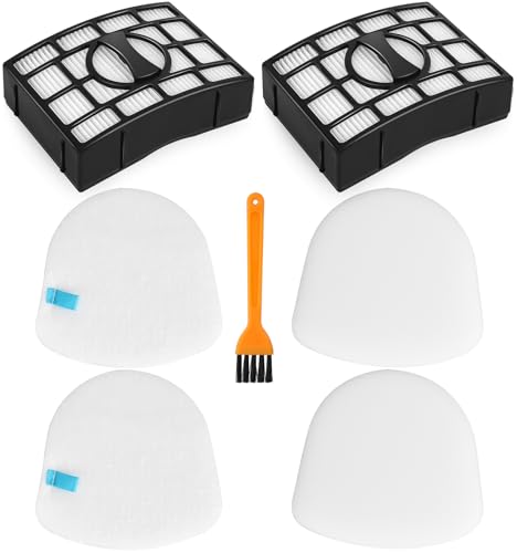 6-Pack Shark Navigator Lift-Away Vacuum Filters – Compatible with Shark Filter Replacement for Lightweight Upright Vacuums ZD201 ZU561 CU530 UV650 UV725 UV730 ZD400 ZD402 ZU560 ZU562 ZU572 ZU660 &More