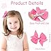CÉLLOT 40pcs 3.5 inch Hair Bows for Girls Grosgrain Ribbon Toddler Hair Bows Alligator Clips for Baby Girls Kids Teens Back to School Hair Accessories in Pairs
