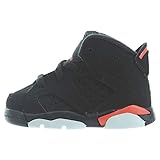 jordan 6 infrared 2014 black  Jordan Mixte Enfant 6 Retro TD Chaussons Bas, Multicolore (Black/Infrared 000), 21 EU