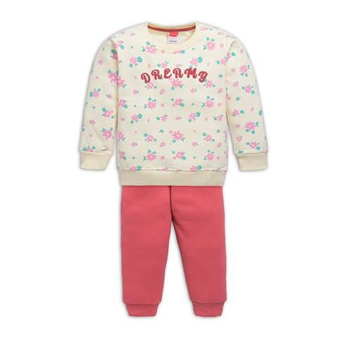 Image of LuvLap Baby Girls Full Sleeve Sweatshirt & Pyjama Set