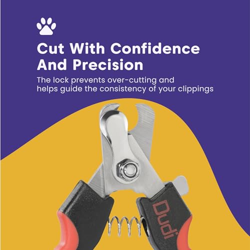 Dudi-Pet-Dog-Nails-Clippers-and-Nail-File-Cat-or-Puppy-Claw-Trimmers-with-Lock-Guard-Razor-Sharp-Grooming-Clipper-Trimmer-Blades-for-All-Breed-Sizes-Black-Red-Big 41HjPcYajnL