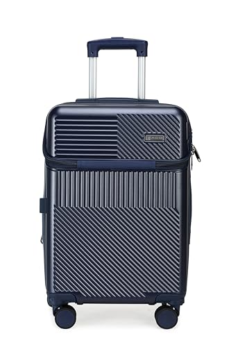 ACO Mala de Bordo Premium,Expansivel Padrão ANAC com 4 Rodas duplas 360° Cadeado AntiFurto Mala de Viagem Alça Lateral com Divisória, Leve Resistente，bolsa de computador