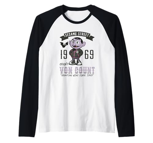 T-shirt baseball Sesame Street Count pour vos sorties décontractées et week-ends pop culture