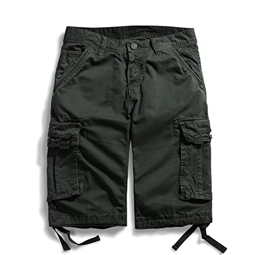 Short cargo combat en coton respirant et résistant taille loose 46