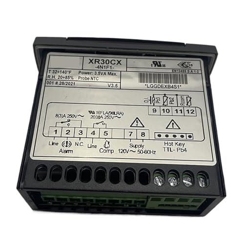 Controlador de temperatura XR30CX-4N1F1 110V con termostato de doble salida para sistemas de frio