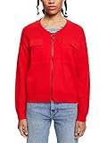 ESPRIT Damen 012EE1I315 Strickjacke, 638/ORANGE RED 4, M
