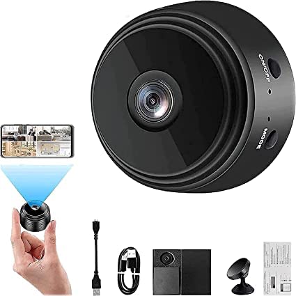 FAVONE High HD Spy Magnet Camera Full HD Mini Spy WiFi Magnetic Live Stream Night Vision IP Wireless 1080P Audio Video Hidden Camera for Home Office Security