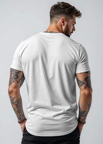Image of Peppyzone Men's Regular Fit Gym Workout T Shirt for Men