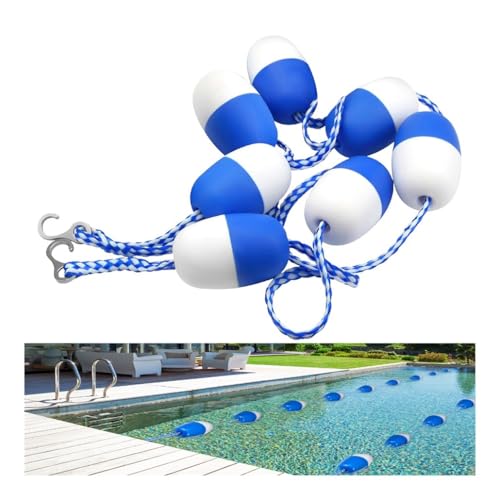 Bouée de sécurité pour piscine avec flotteurs haute visibilité et cordage