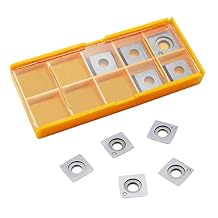 ELEPHAS -15mm Double Layer Carbide Inserts Cutters with Bolts15x15x2.5mm, Designed for Spiral/Helical Cutter Head , 10 pcs/Box