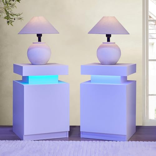 Stabrech White Nightstands
