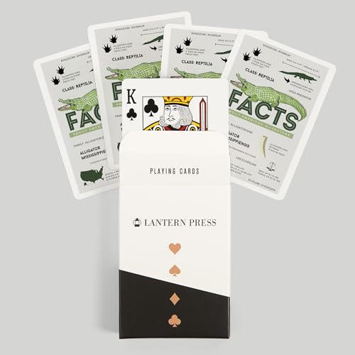 Lantern Press NAIPE Poker Facts About American Alligators miniatura 6