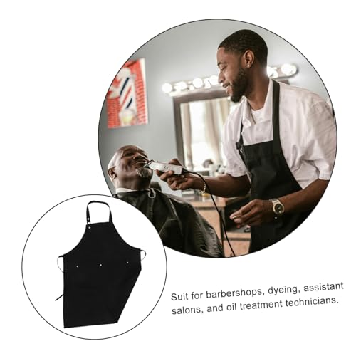 Tablier coiffeur imperméable avec compartiments pour travailler au sec