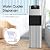 VECYS Bottom Loading 3 5 Gallon Water Dispenser with a Water Pitcher, Hot Cold Room Temper Water Cooler with Child Safety Lock Function
