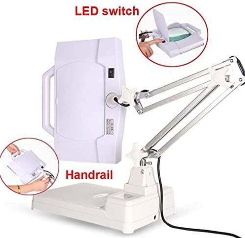 28 Led Lighted Magnifying Glass With Stand, 5X 10X Led Hands Free Magnifying Glass Lamp For Reading,Magnifier Desk Lamp For Crafts Jewelry Soldering Sewing Crafts Macula Gift Of Love #TOP4