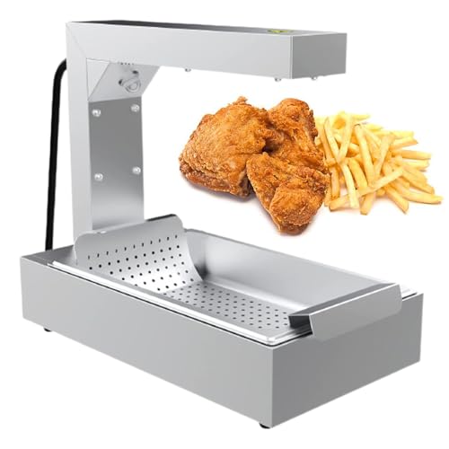 Scaldapatate Elettrico Commerciale, Scaldavivande Elettrico da Banco in Acciaio Inox, 1000 W,Whit