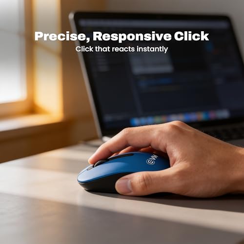 Image of EVM EnKey Wireless Keyboard Mouse Combo | USB Plug & Play | Ergonomic Design | 2.4GHz, 112 Keys, 1000 DPI | Durable Build | for Laptop, PC | 1 Yera Warranty (EVM-WLKM-045)