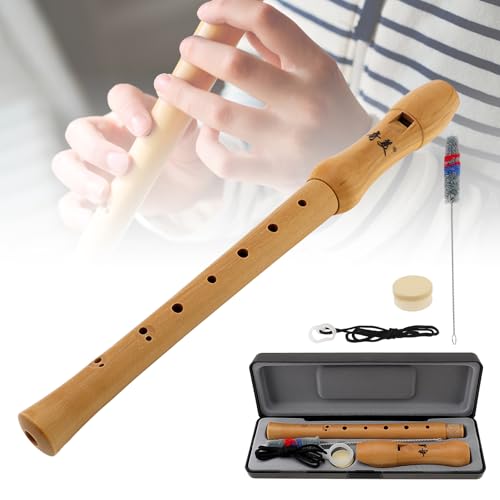 Recorder Instrument for Beginners, Solid Wood Baroque fingering C Key