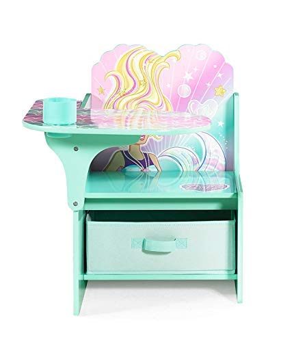 Barbie Mermaid Activity Desk with Storage Bin, Multi Color, One Size