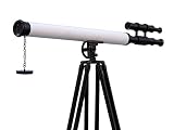 Hampton Nautical ST-0124-BWLB Brushed Nickel Griffith Astro 65"-Floor Standing Telescope-Nautical Gifts