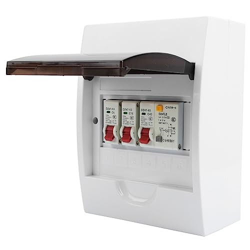 2 Vias 40A 30mA RCD ABS Cobertura de Material Estrutura Durável Resistência Ao Impacto para Edifício