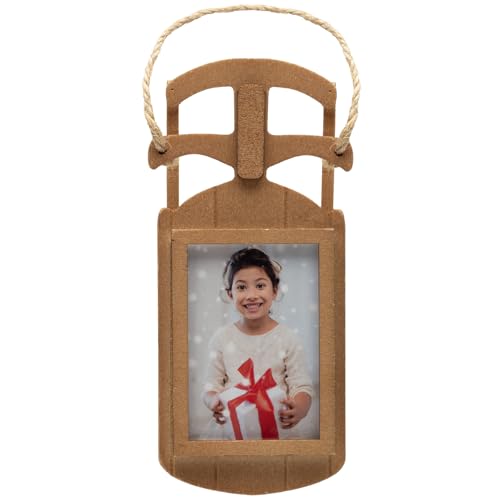 FINE PHOTO GIFTS Wooden Sled 2' x 3' Photo...