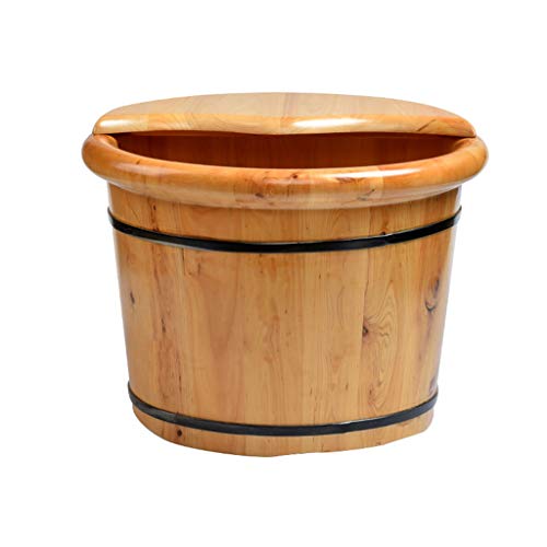 Bañera de pies de madera de cedro para pedicura